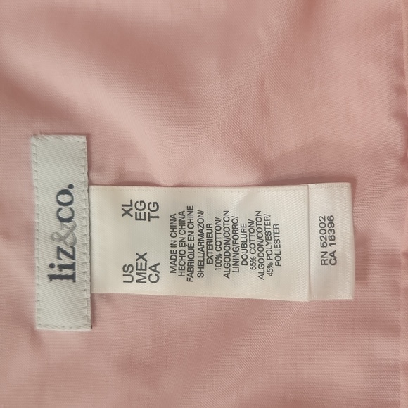 Women's sleeveless pink camisole tank top with embroidered white flowers size xl - Picture 6 of 7